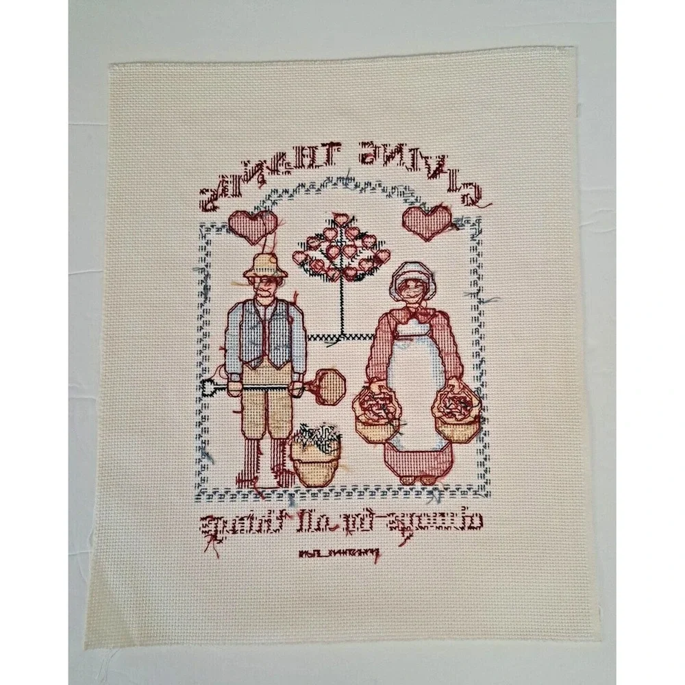 Thanksgiving Completed Cross-stitch 